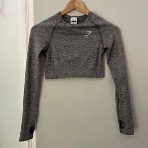 GymShark Vital Seamless Long Sleeve Crop Top